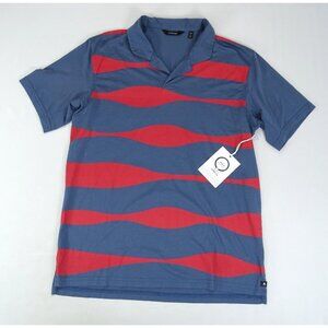 New Radmor Shirt Mens Small Golf Polo Crosby‎ Reverb Blue Red Striped